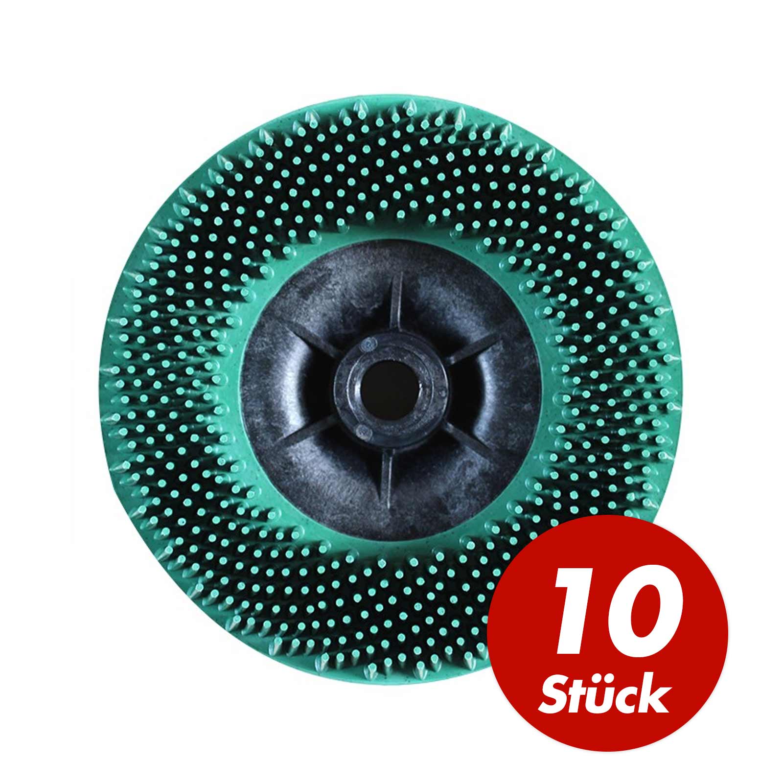 10 St. 3M Bristle Disc Reinigungsbürste Bürste Polieren 115mm M14 grün