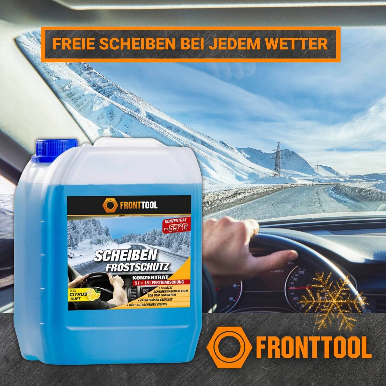 5 L Premium Scheiben Frostschutz -60 Grad Konzentrat