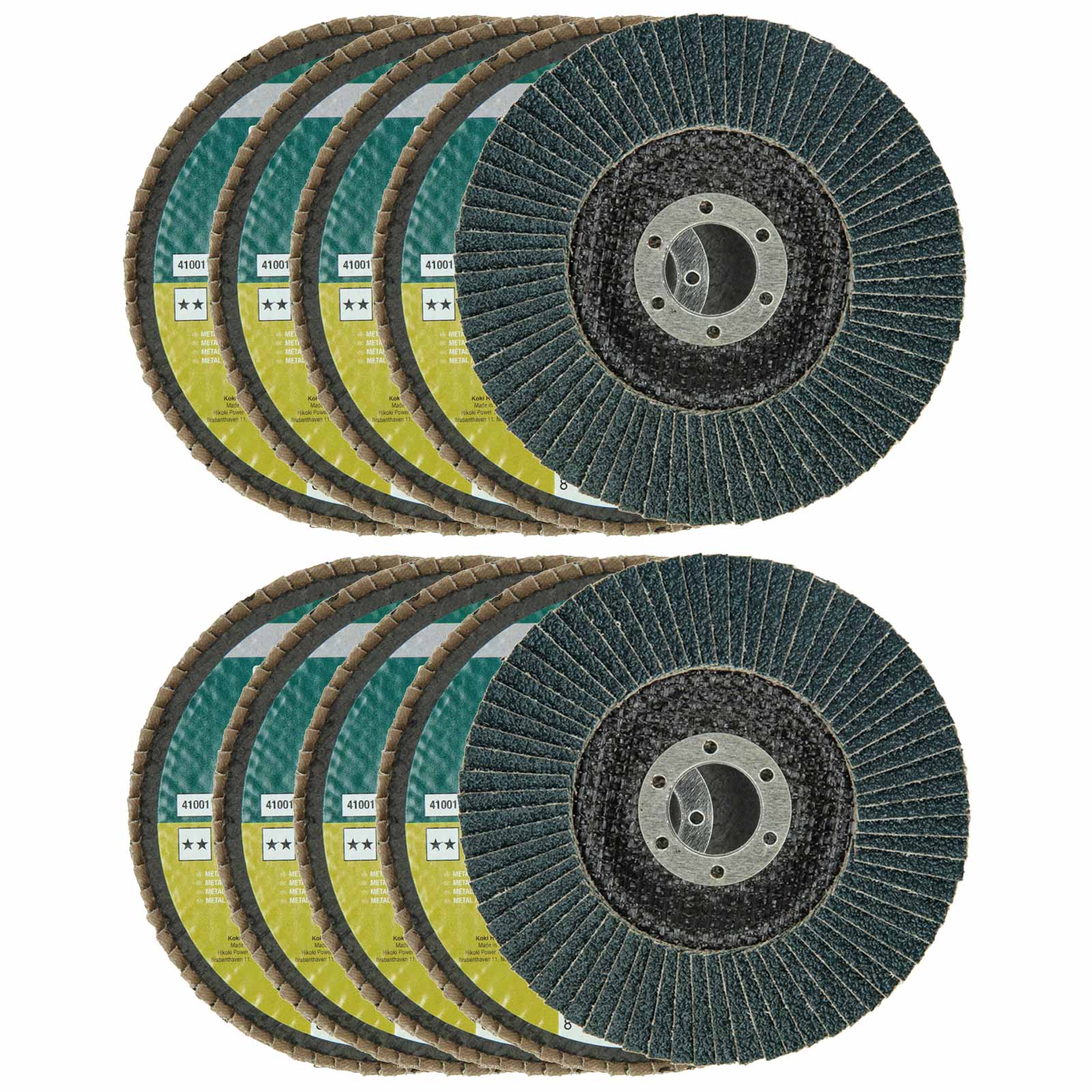 20  Premium Fächerscheibe Stahl Edelstahl 125mm Lamellen Schleifscheibe K 40 